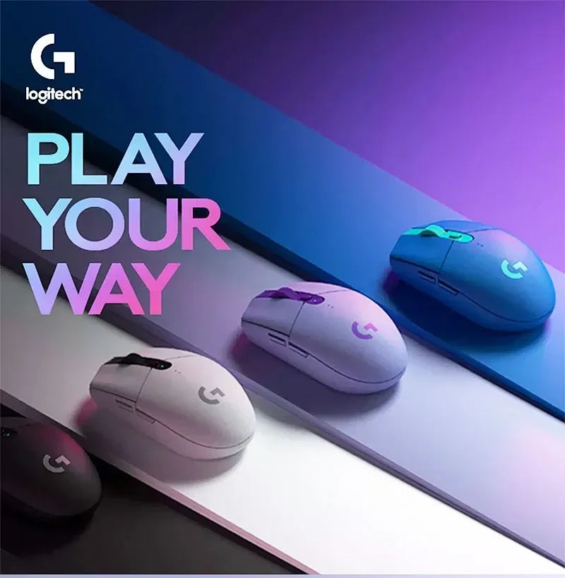 Logitech G304 Light Speed Wireless Gaming Mouse 2.4G Portable Notebook Desktop Compatible Lightweight Ergonomic Design for Gamer