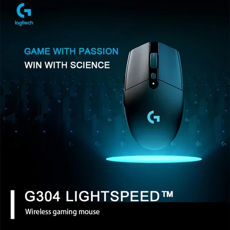Logitech G304 Light Speed Wireless Gaming Mouse 2.4G Portable Notebook Desktop Compatible Lightweight Ergonomic Design for Gamer